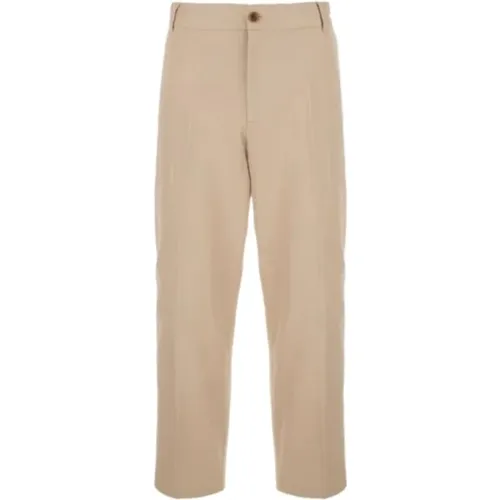 Trousers > Straight Trousers - - Maison Kitsuné - Modalova