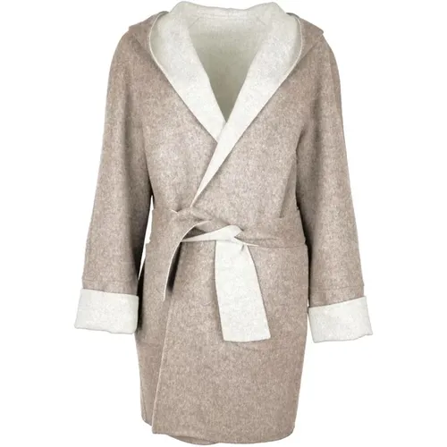 Coats > Belted Coats - - Made in Italia - Modalova