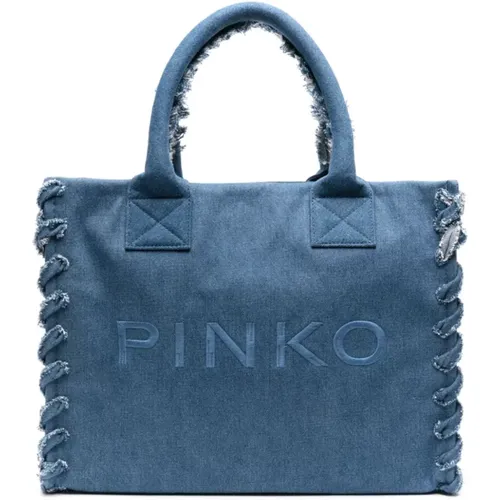 Pinko - Bags > Tote Bags - Blue - pinko - Modalova