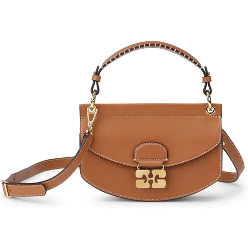 Ganni - Bags > Handbags - Brown - Ganni - Modalova