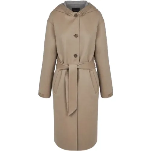 Coats > Belted Coats - - Lorena Antoniazzi - Modalova