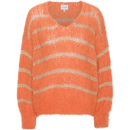 Knitwear > V-neck Knitwear - - American Dreams - Modalova