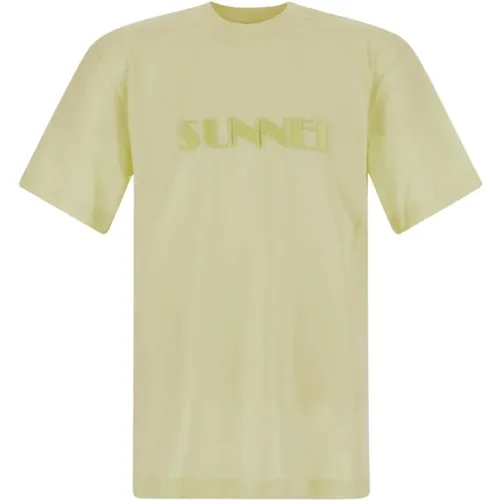 Sunnei - Tops > T-Shirts - Yellow - Sunnei - Modalova