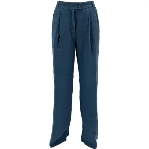 Trousers > Wide Trousers - - 120% lino - Modalova