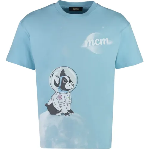 MCM - Tops > T-Shirts - Blue - MCM - Modalova