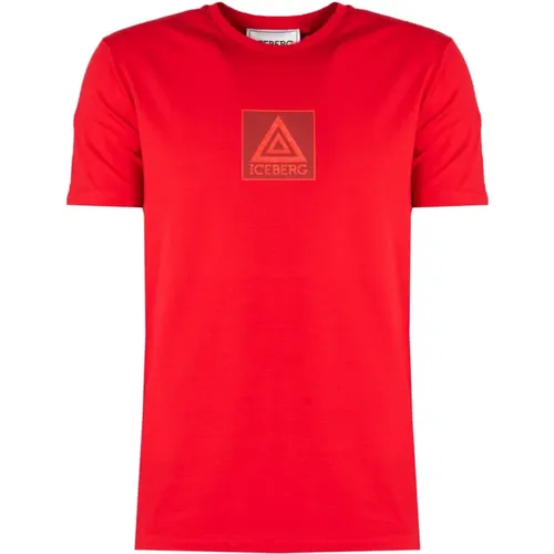 Iceberg - Tops > T-Shirts - Red - Iceberg - Modalova