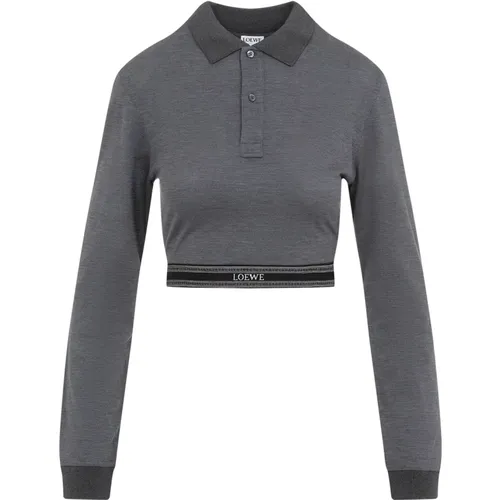 Loewe - Tops > Polo Shirts - Gray - Loewe - Modalova