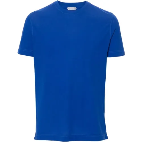 Zanone - Tops > T-Shirts - Blue - Zanone - Modalova