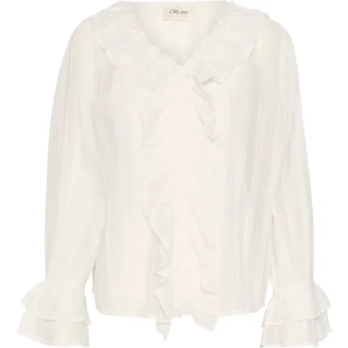 Blouses & Shirts > Blouses - - Cream - Modalova