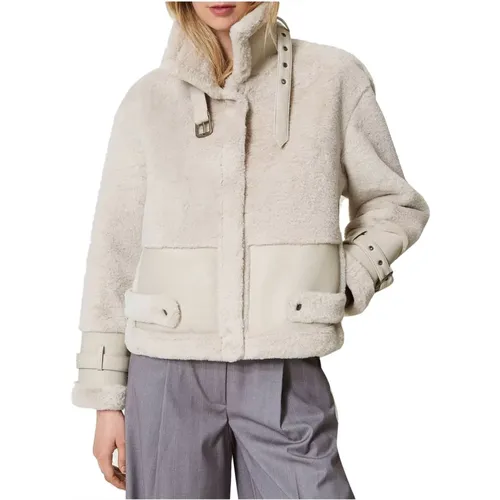 Jackets > Faux Fur & Shearling Jackets - - Twinset - Modalova