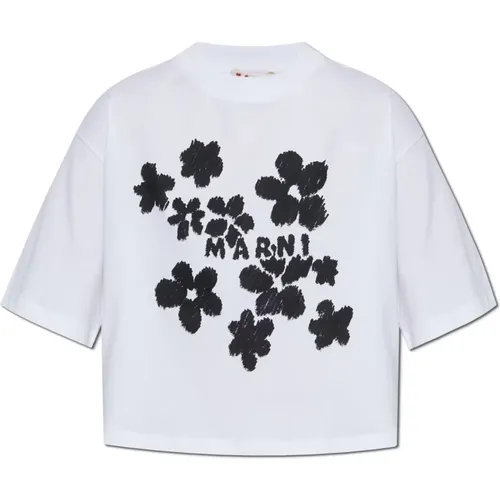 Marni - Tops > T-Shirts - White - Marni - Modalova