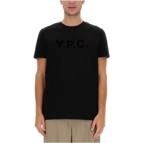 A.p.c. - Tops > T-Shirts - Black - A.p.c. - Modalova