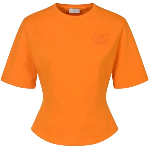 Etro - Tops > T-Shirts - Orange - ETRO - Modalova