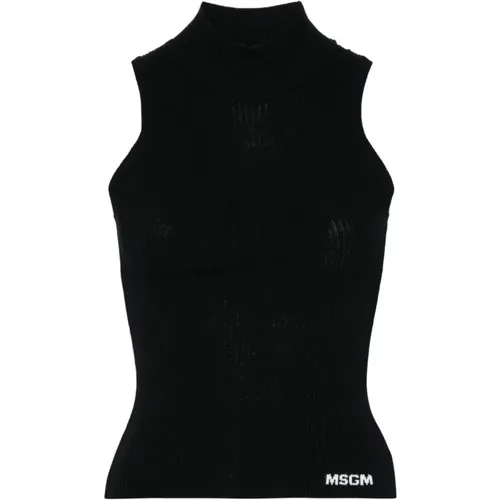 Tops > Sleeveless Tops - - Msgm - Modalova