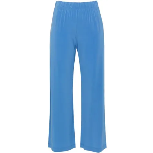 Trousers > Wide Trousers - - Le Tricot Perugia - Modalova