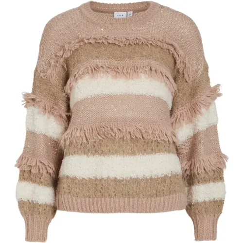 Knitwear > Round-neck Knitwear - - Vila - Modalova