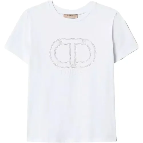 Twinset - Tops > T-Shirts - White - Twinset - Modalova