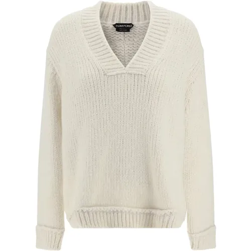 Knitwear > V-neck Knitwear - - Tom Ford - Modalova