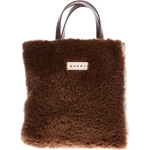 Marni - Bags > Tote Bags - Brown - Marni - Modalova