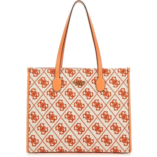 Guess - Bags > Tote Bags - Orange - Guess - Modalova