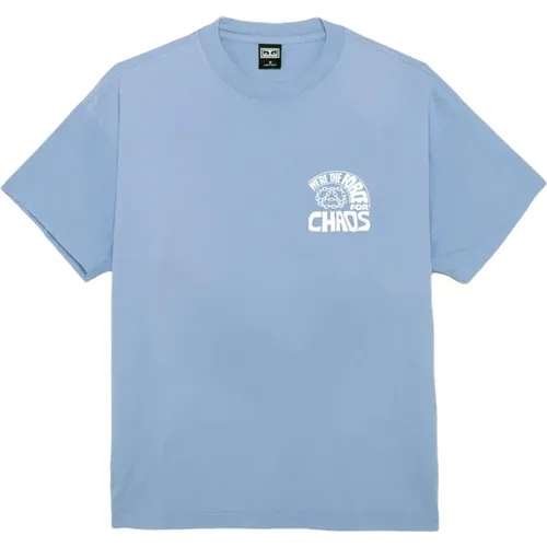 Obey - Tops > T-Shirts - Blue - Obey - Modalova