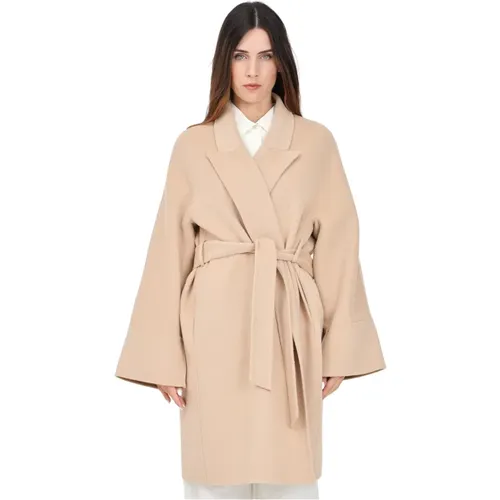 Coats > Belted Coats - - Simona Corsellini - Modalova