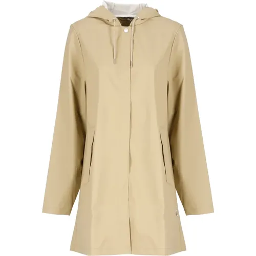 Rains - Coats > Parkas - Beige - Rains - Modalova