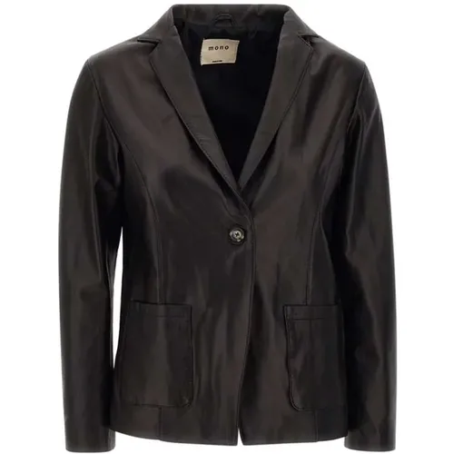 Jackets > Leather Jackets - - Mono - Modalova