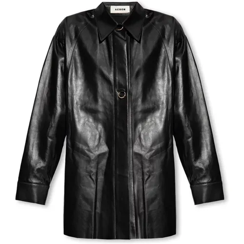 Jackets > Leather Jackets - - Aeron - Modalova