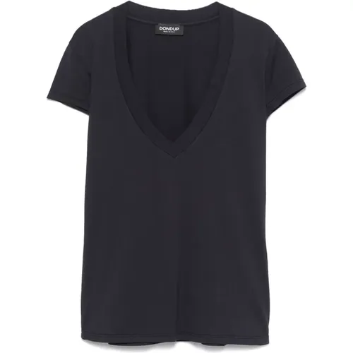 Dondup - Tops > T-Shirts - Blue - Dondup - Modalova