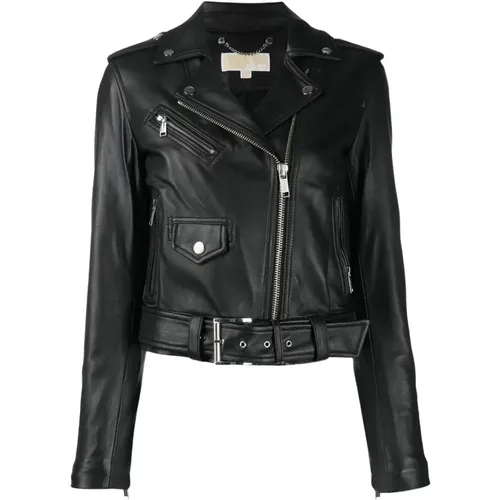 Jackets > Leather Jackets - - Michael Kors - Modalova
