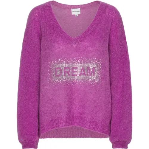 Knitwear > V-neck Knitwear - - American Dreams - Modalova