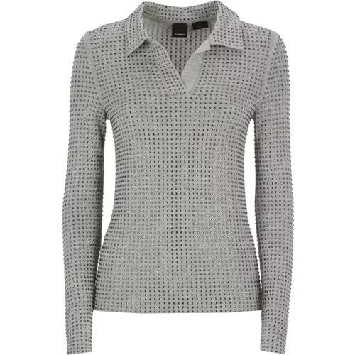 Pinko - Tops > Polo Shirts - Gray - pinko - Modalova