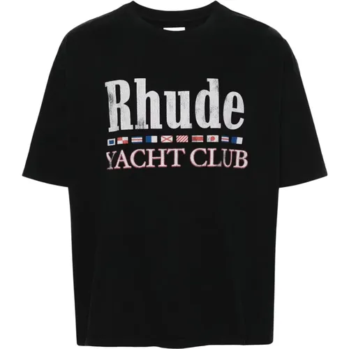 Rhude - Tops > T-Shirts - Black - Rhude - Modalova