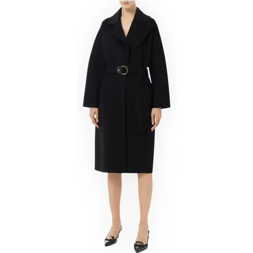 Coats > Belted Coats - - Elisabetta Franchi - Modalova