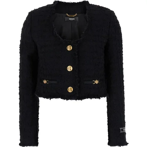 Jackets > Tweed Jackets - - Versace - Modalova