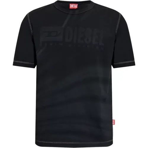 Diesel - Tops > T-Shirts - Black - Diesel - Modalova