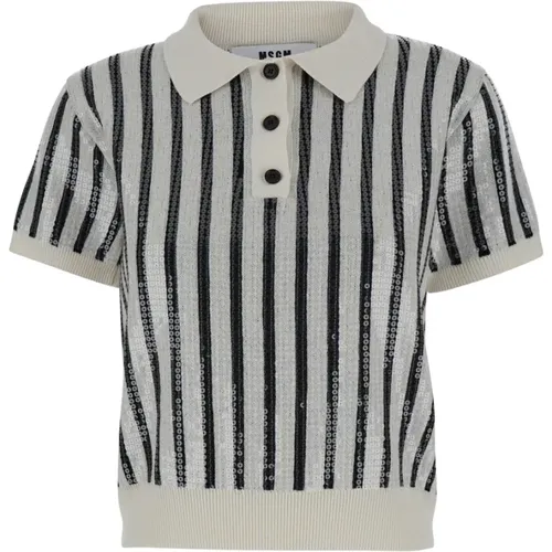 Msgm - Tops > Polo Shirts - White - Msgm - Modalova