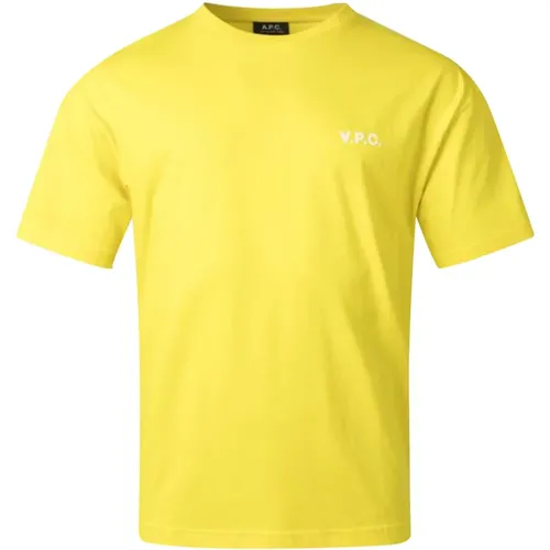 A.p.c. - Tops > T-Shirts - Yellow - A.p.c. - Modalova