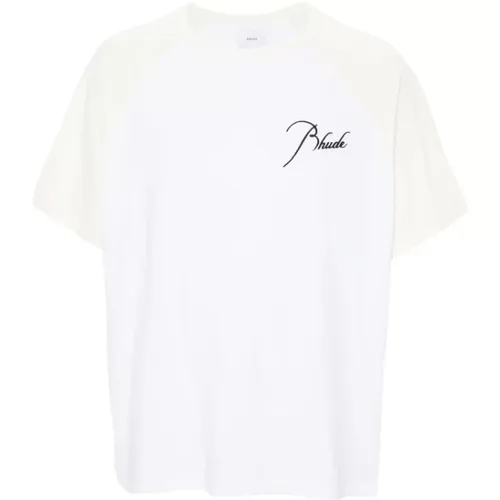 Rhude - Tops > T-Shirts - White - Rhude - Modalova