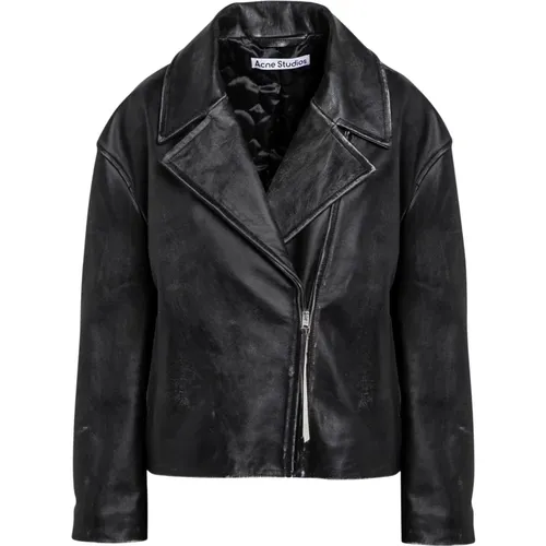 Jackets > Leather Jackets - - Acne Studios - Modalova