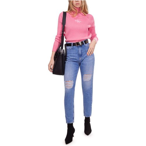 Mom jeans with repeated monogram - Calvin Klein Jeans - Modalova