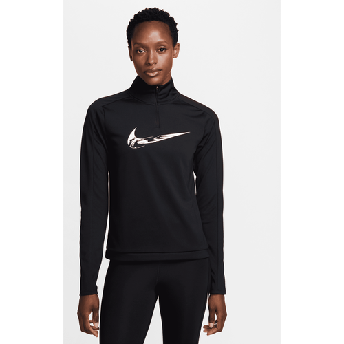 Vêtement deuxième couche de running Dri-FIT à 1/4 de zip Swoosh - Nike - Modalova