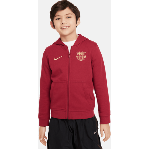 Sweat à capuche et zip Football FC Barcelona Club pour ado (garçon) - Nike - Modalova