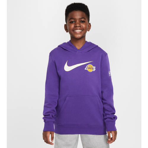 Sweat à capuche NBA Los Angeles Lakers Club Fleece Essential pour ado (garçon) - Nike - Modalova