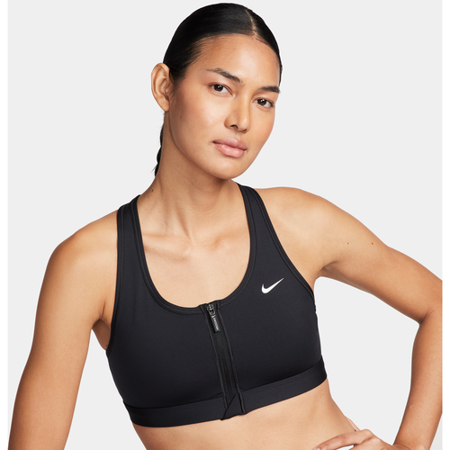 Brassière de sport rembourrée à maintien normal Swoosh Front Zip pour femme - Nike - Modalova