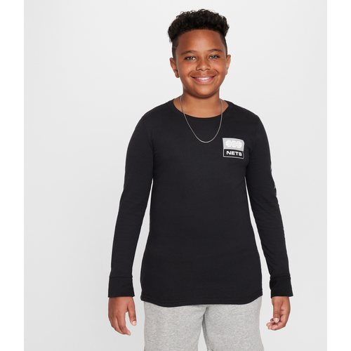 T-shirt à manches longues NBA Brooklyn Nets Essential pour ado (garçon) - Nike - Modalova