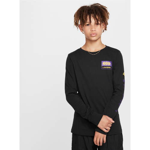 T-shirt à manches longues NBA Los Angeles Lakers Essential pour ado (garçon) - Nike - Modalova