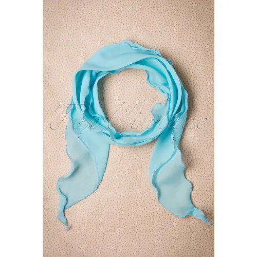 Chiffon Scarf Années en Bleu Ciel - zazoo - Modalova