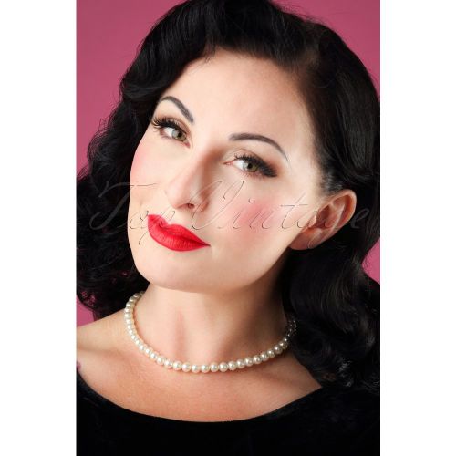 Grace Pearl Choker Années 50 en Ivoire - lovely - Modalova
